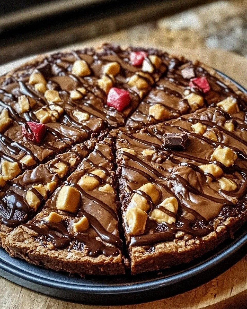 Peanut Butter Brownie Pizza