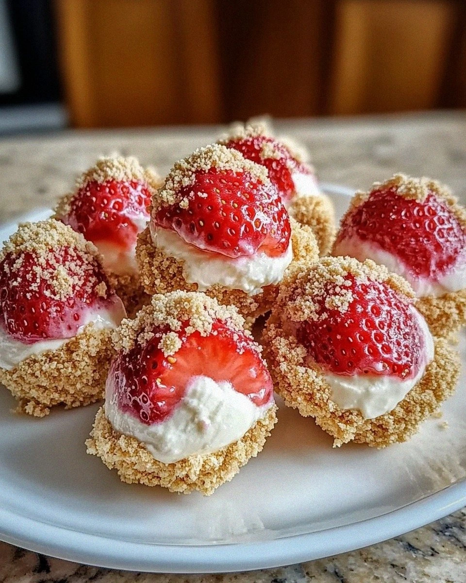 Strawberry Cheesecake Crunch Bites