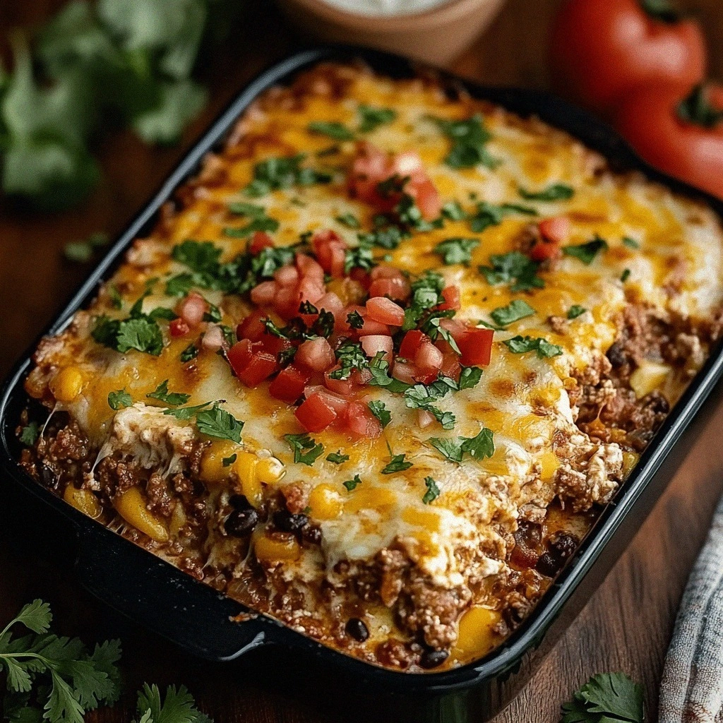 Delicious Creamy Burrito Casserole