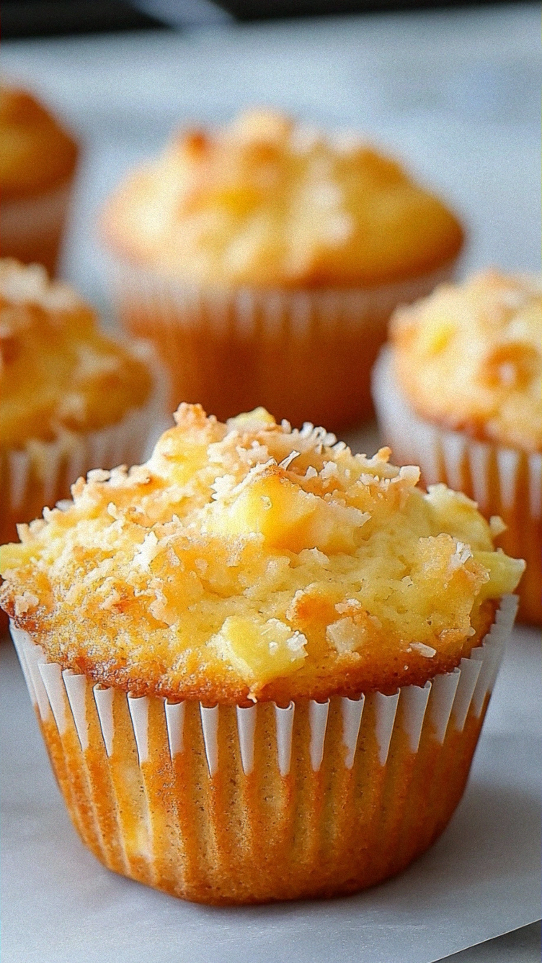 Coconut and Pineapple Cottage Cheese Muffins: A Tropical Getaway in Every Bite