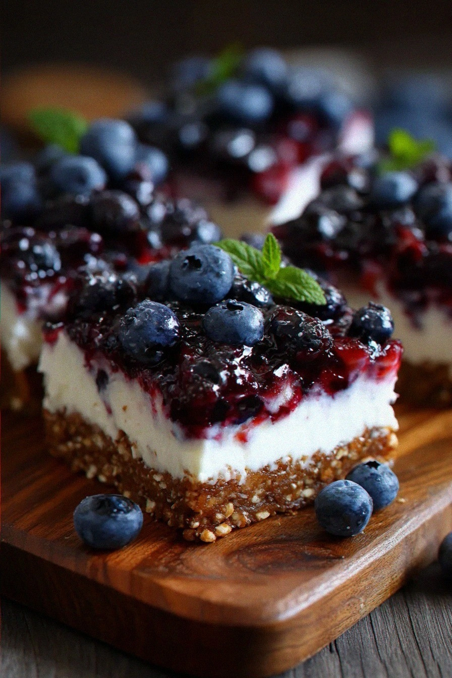 No-bake Blueberry Greek Yogurt Bars: Easy, Healthy Dessert Recipe