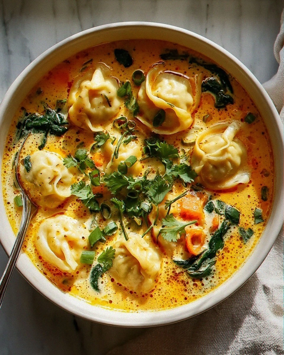 Easy Thai Coconut Curry Dumpling Soup – A Flavorful Delight!