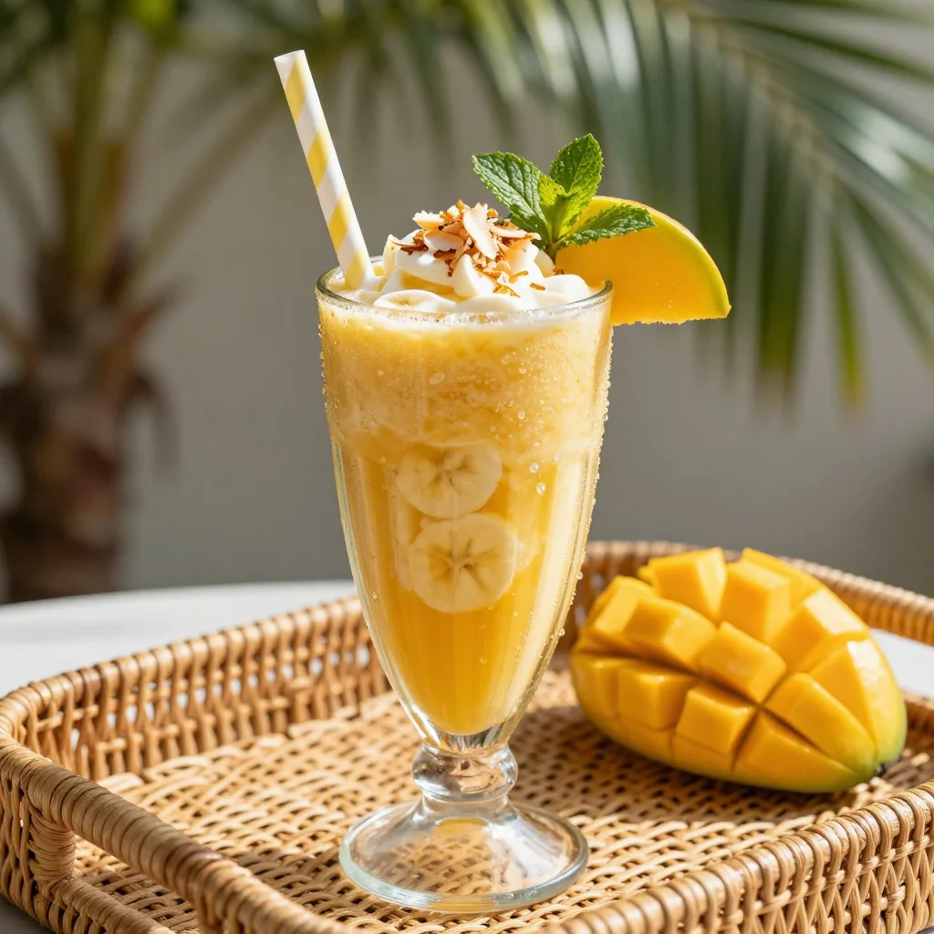Banana Mango Detox Smoothie for Tropical Refresh