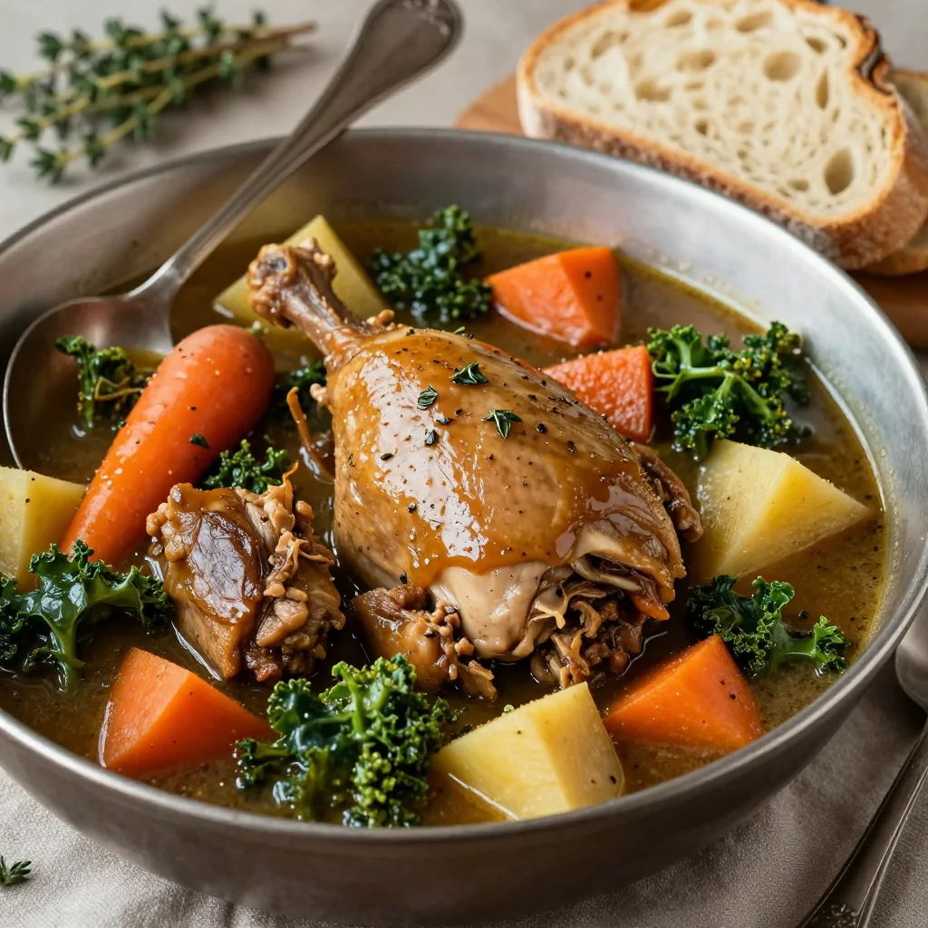 batch cook turkey and winter vegetable stew with fresh thyme