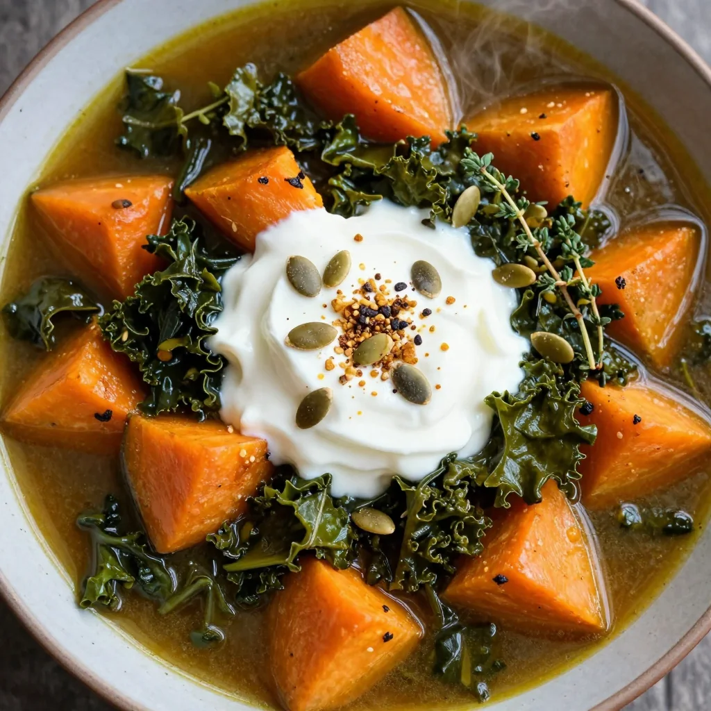 batch cooked sweet potato and kale stew for budgetfriendly dinners