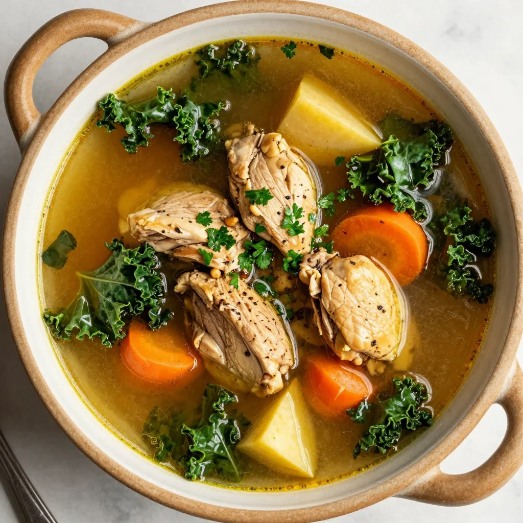 budget friendly slow cooker chicken and winter vegetable soup for january