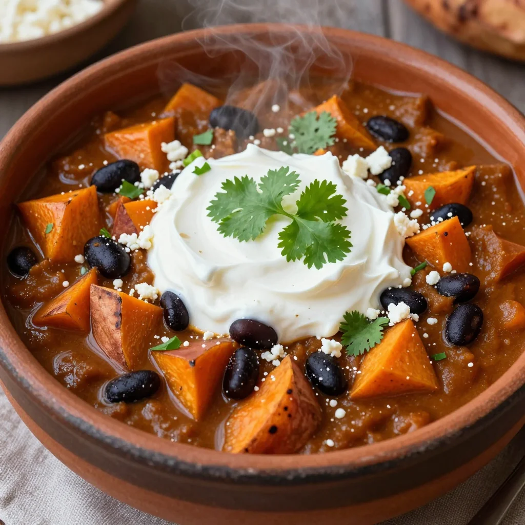 budgetfriendly onepot sweet potato and black bean chili for winter meals