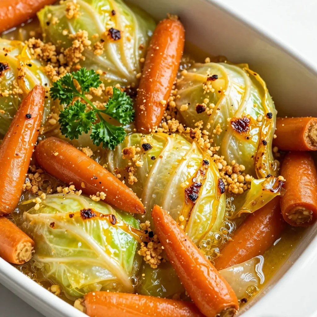 budgetfriendly roasted cabbage and carrot casserole for january
