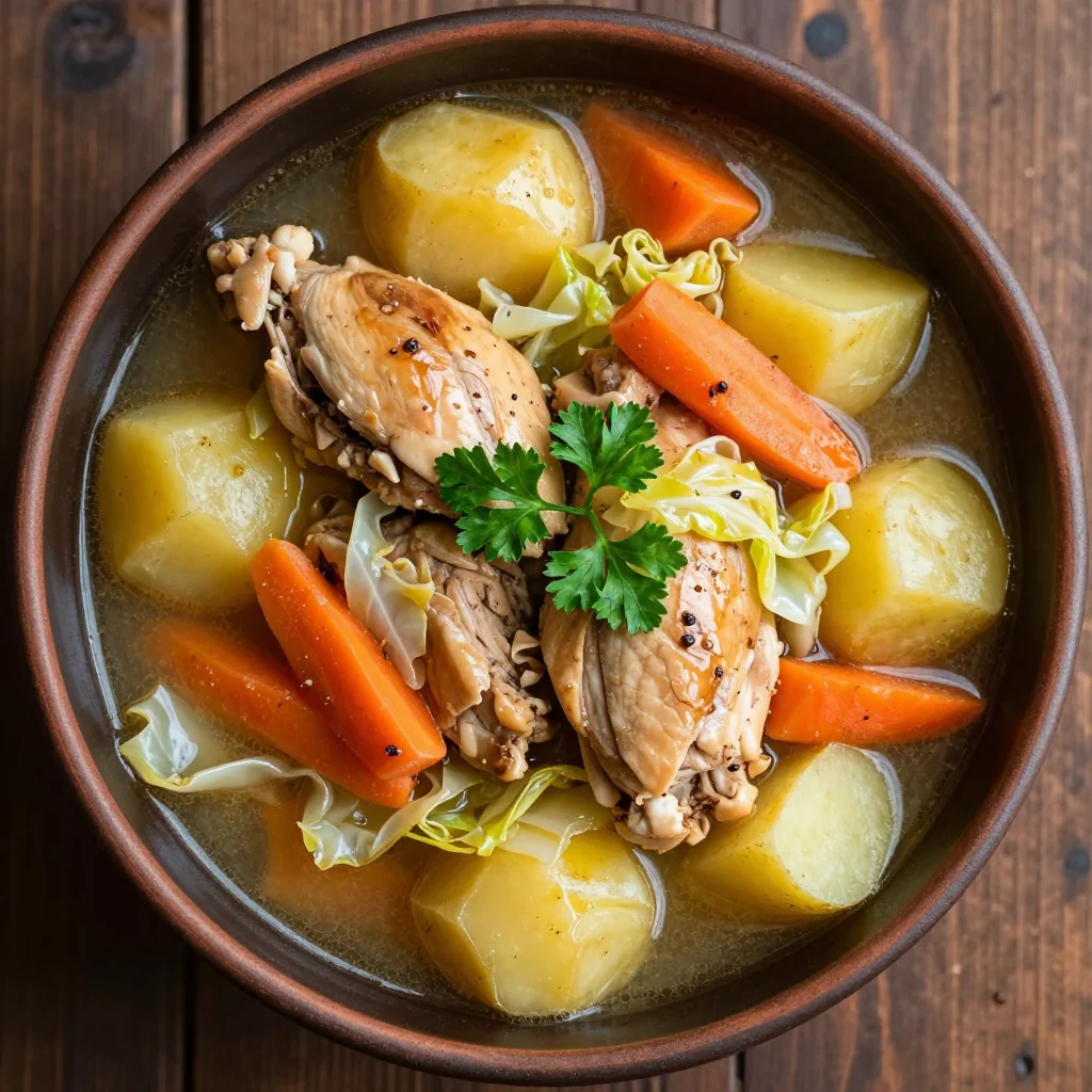 budgetfriendly slow cooker chicken and cabbage stew for winter