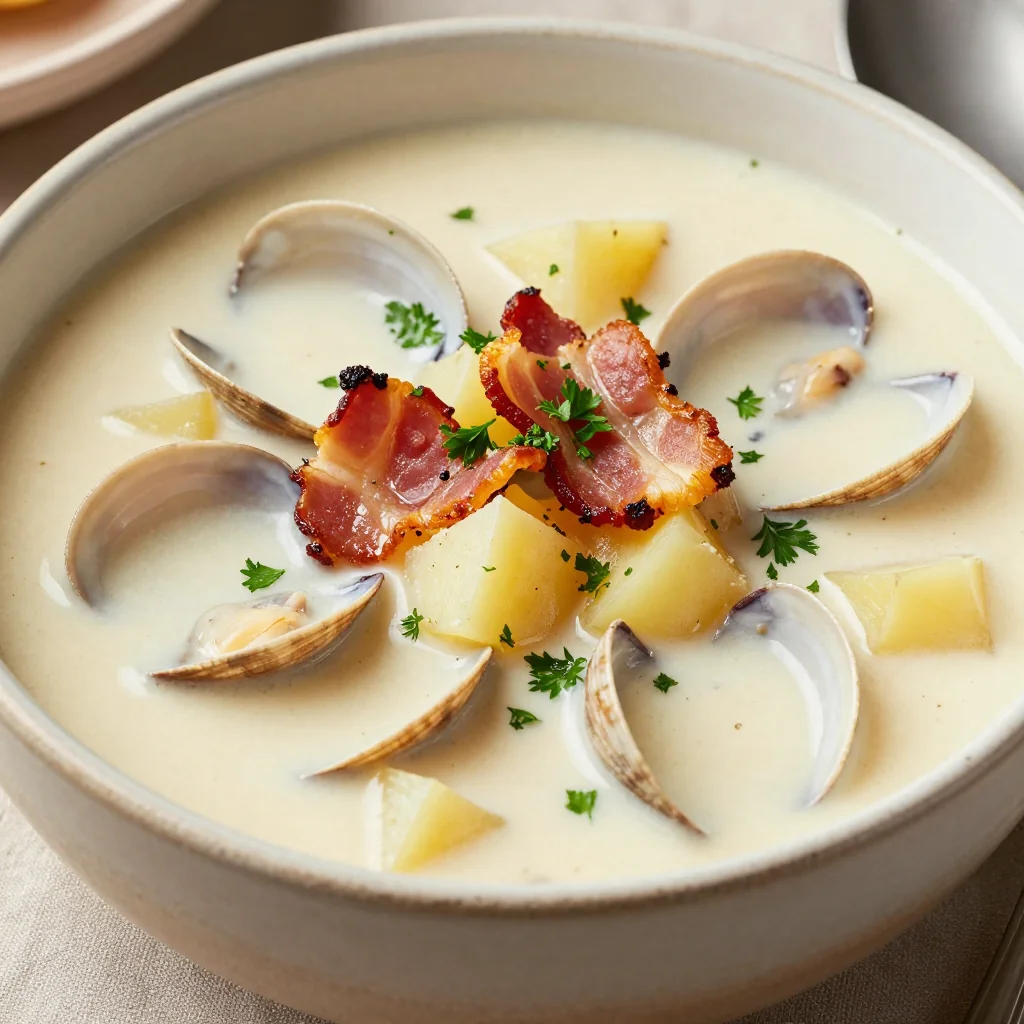 classic new england clam chowder for warm winter family suppers