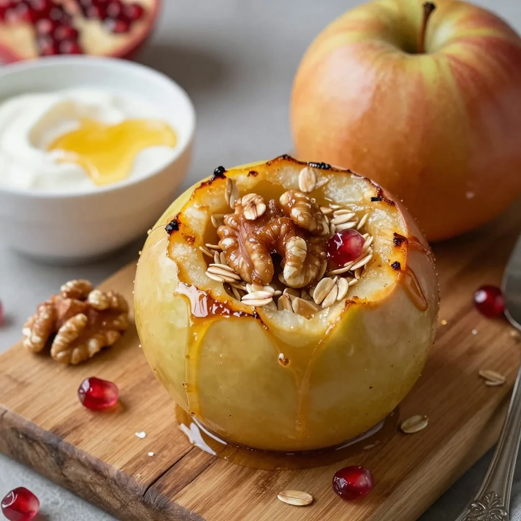 Cozy Baked Apples with Oats and Walnuts for a Healthy Breakfast