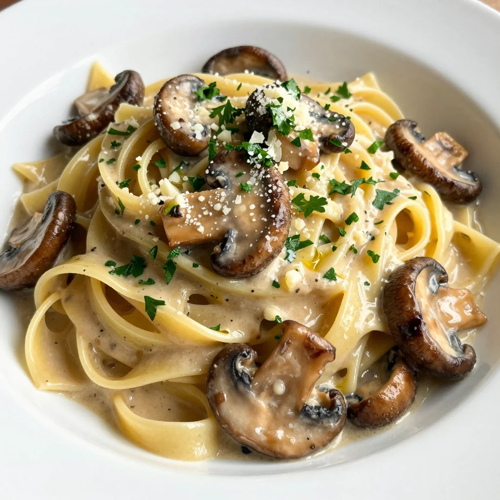 Creamy Garlic Mushroom Pasta For Easy Weeknight Comfort Food