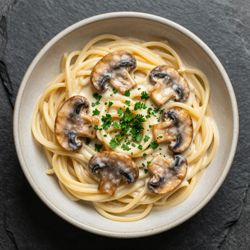 Creamy Garlic Mushroom Pasta For Easy Weeknight Comfort Food