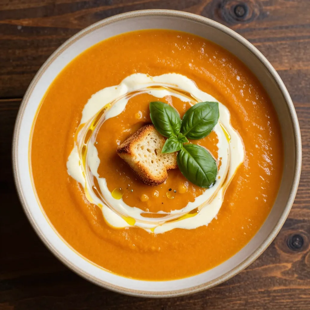 Creamy Tomato and Roasted Red Pepper Soup Stew
