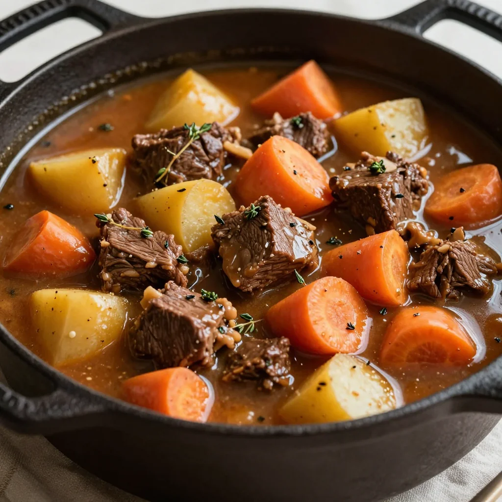 easy onepot beef and winter vegetable stew for family dinners