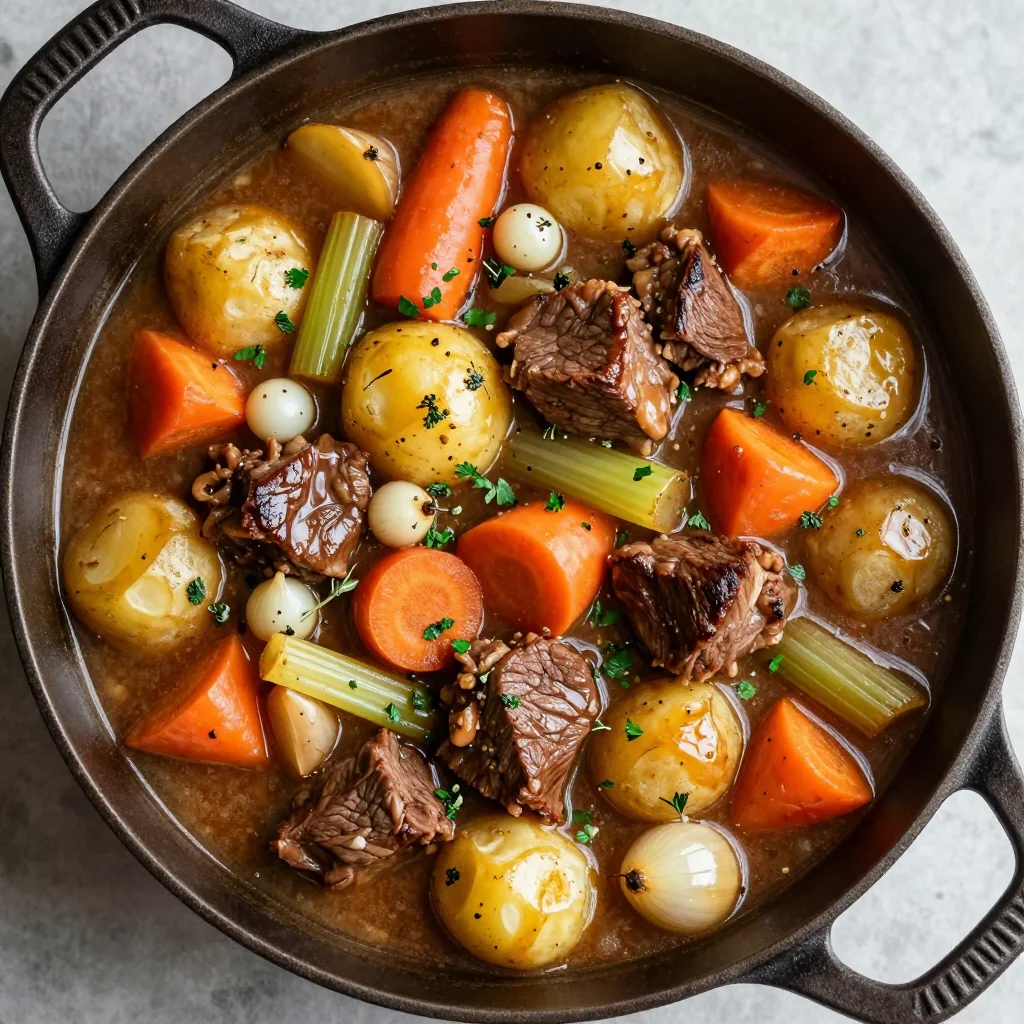 easy onepot beef and winter vegetable stew for family dinners