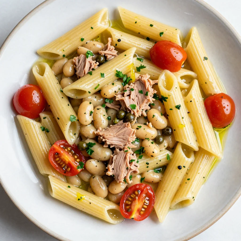 Easy Pantry Clean Out Tuna And White Bean Pasta