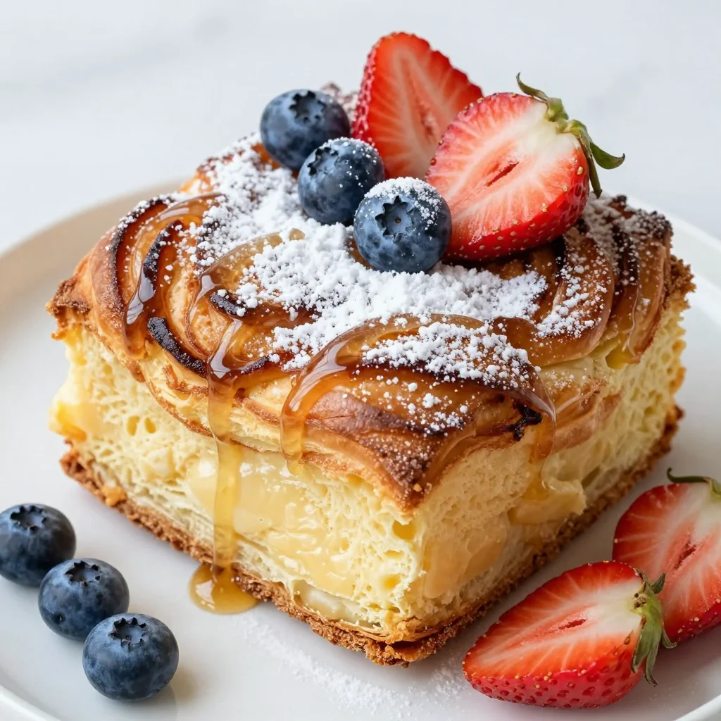 fluffy cinnamon eggnog french toast casserole for festive breakfast