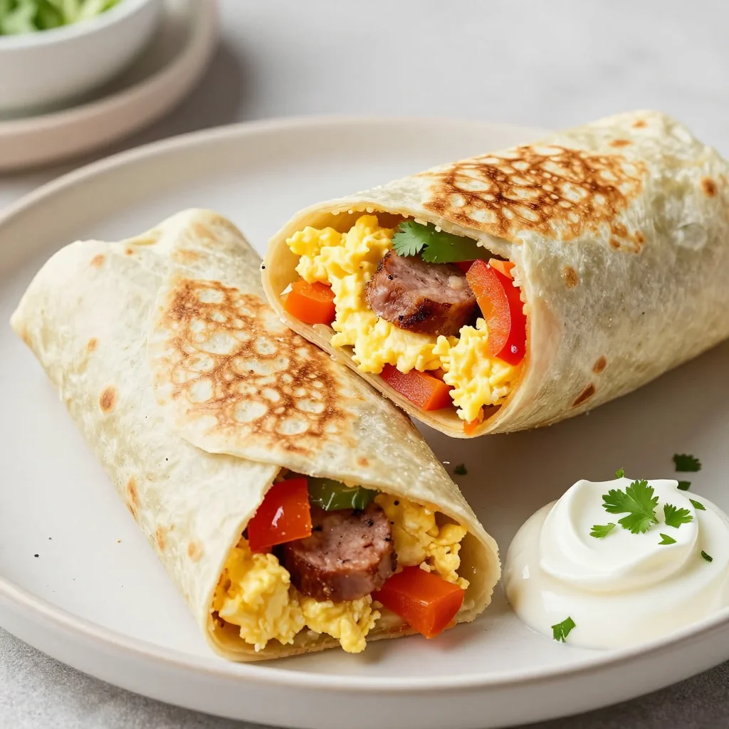 Freezer Breakfast Burritos for a Quick New Year's Lunch
