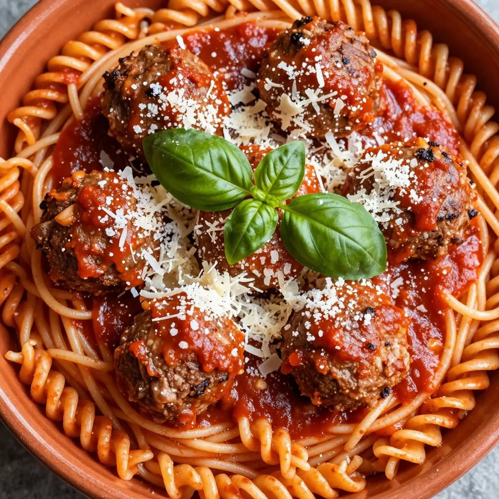 Freezer Friendly Meatballs in Marinara for Easy Pasta