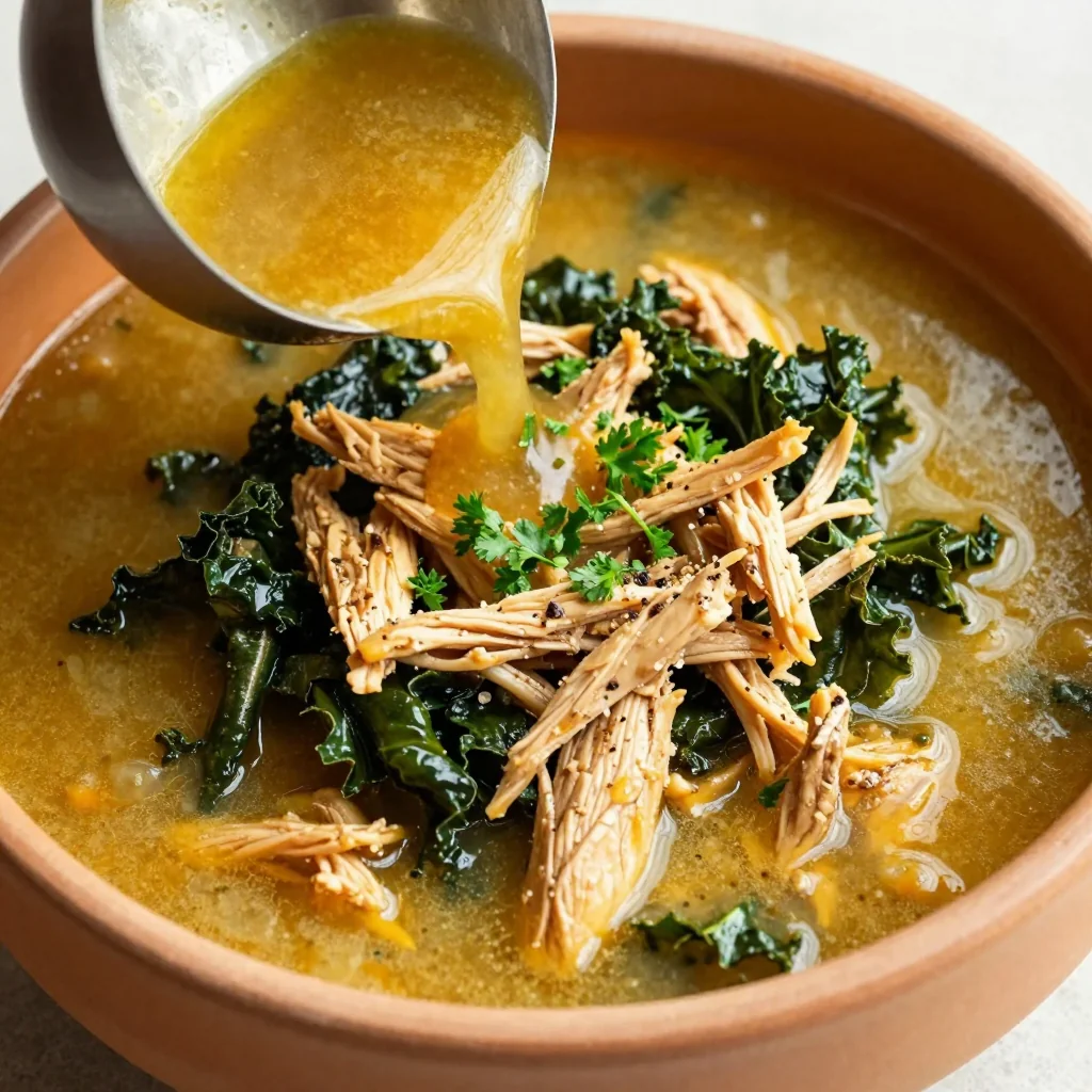 healthy chicken and kale stew for cozy winter family dinners
