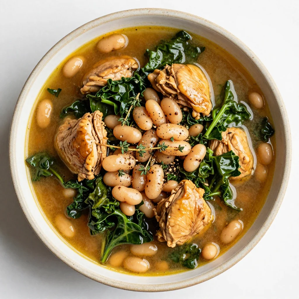 healthy chicken and kale stew for cozy winter family dinners