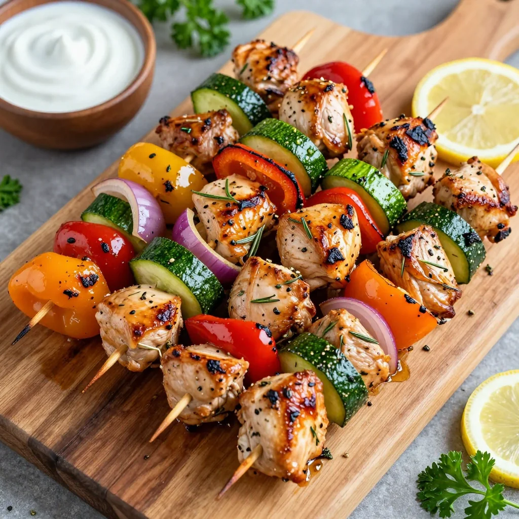 Healthy Chicken and Vegetable Skewers for Light Dinners