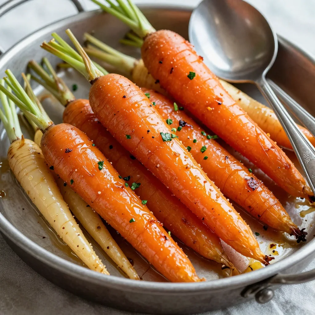 healthy citrus garlic roasted carrots and parsnips for family suppers