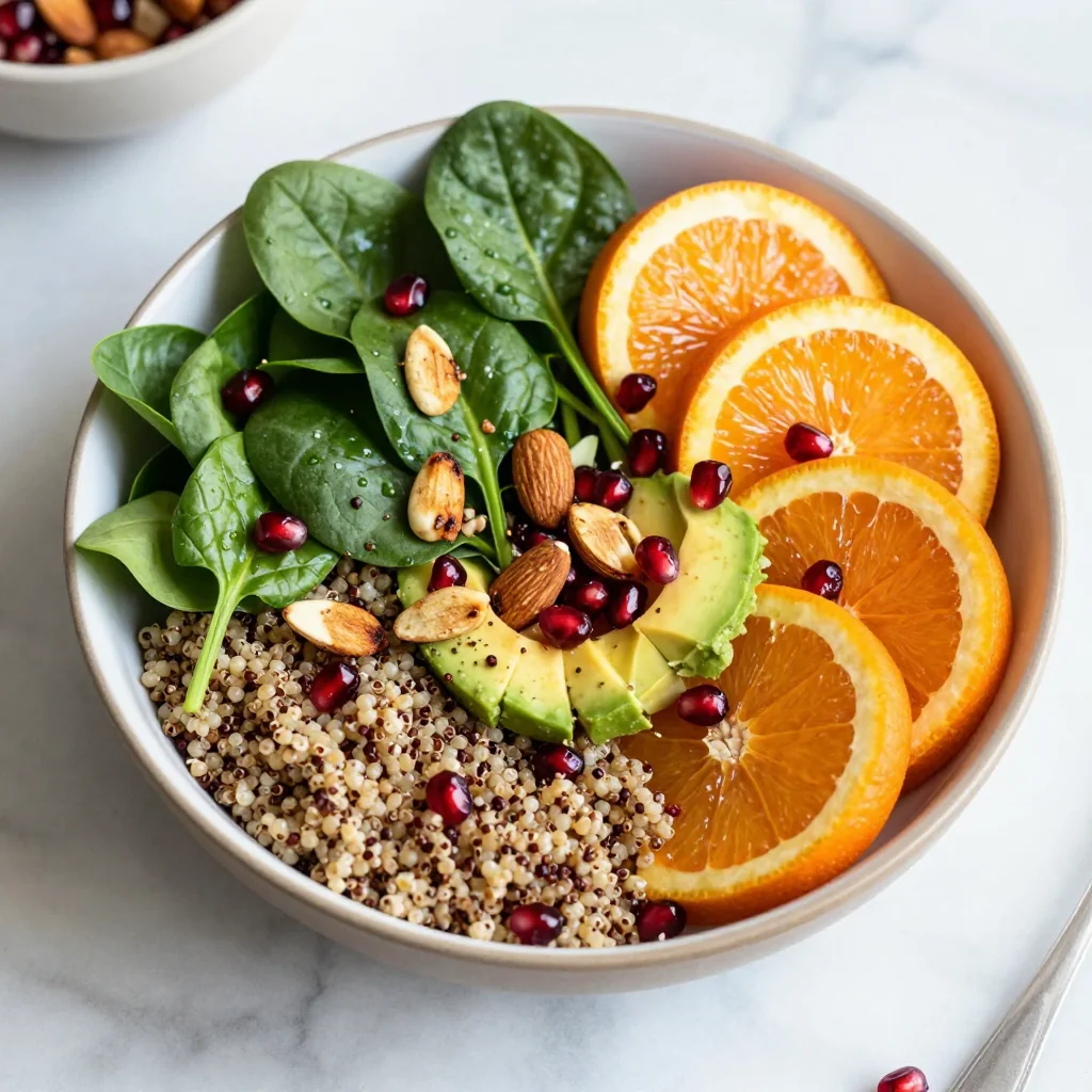 healthy clean eating recipes with oranges and spinach