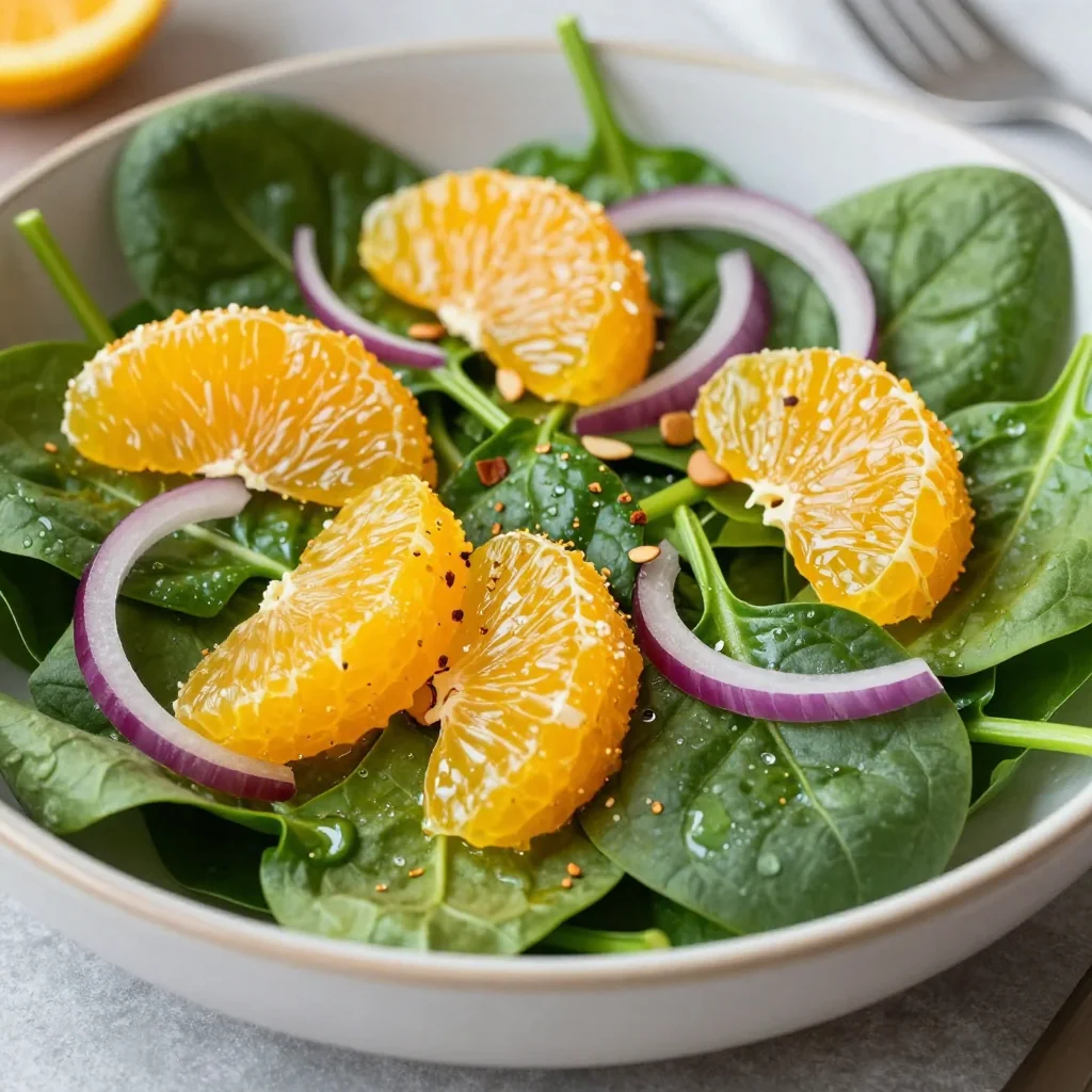 healthy clean eating recipes with oranges and spinach