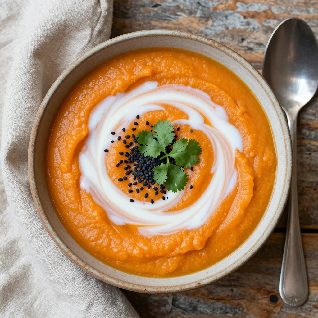 Healthy Ginger Turmeric Carrot Soup to Reset Your Body