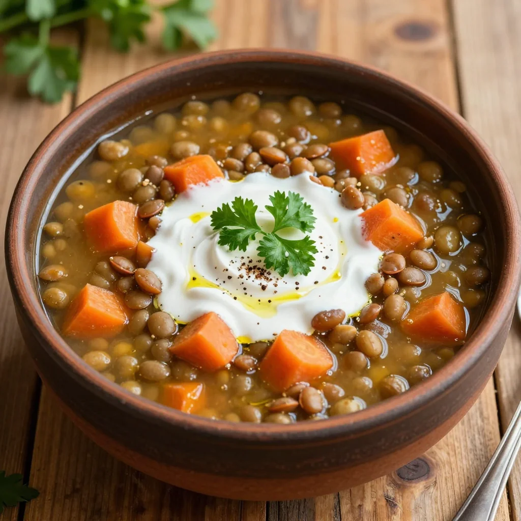 healthy onepot lentil and carrot soup for budget friendly family meals