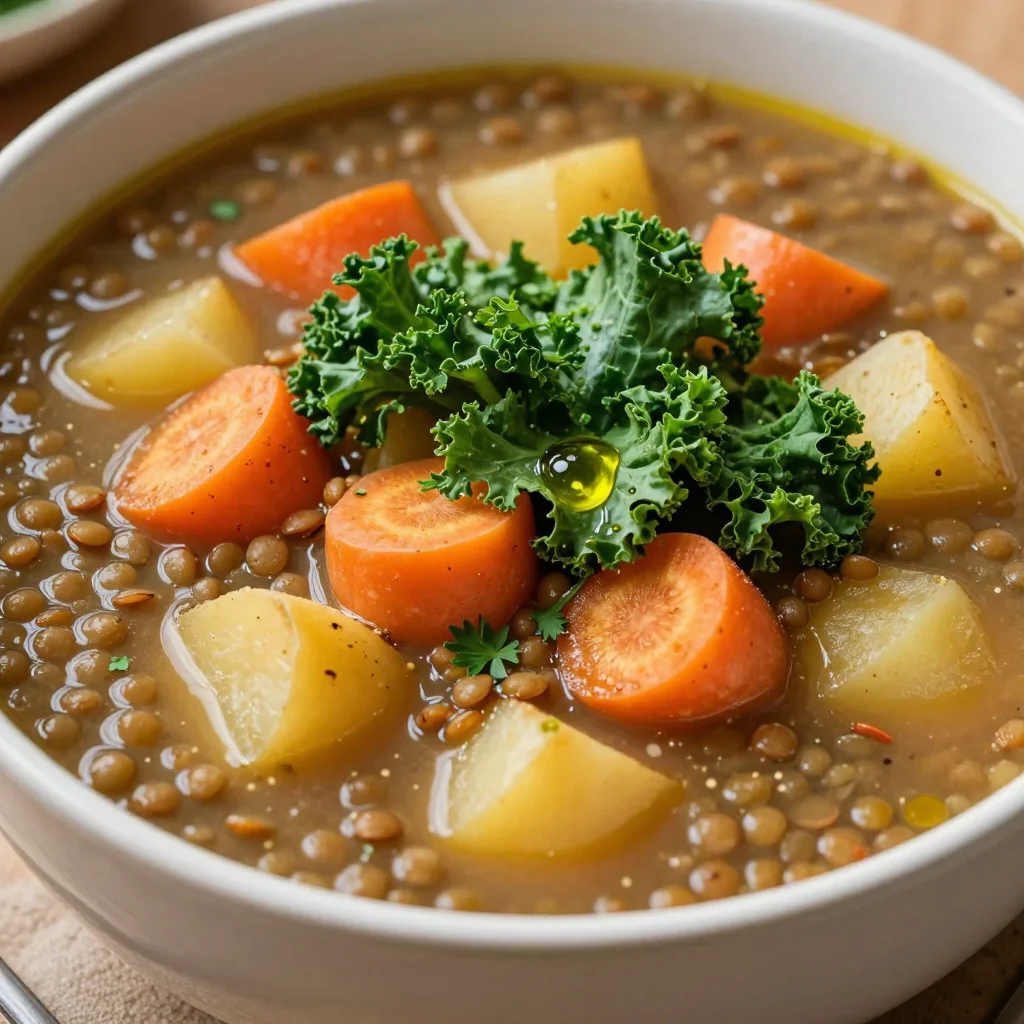 healthy onepot lentil and root vegetable soup for january family suppers