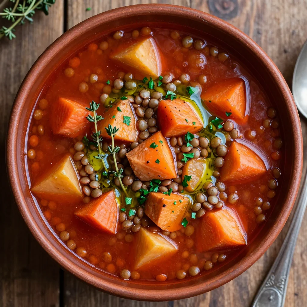 healthy onepot lentil and root vegetable soup for january family suppers
