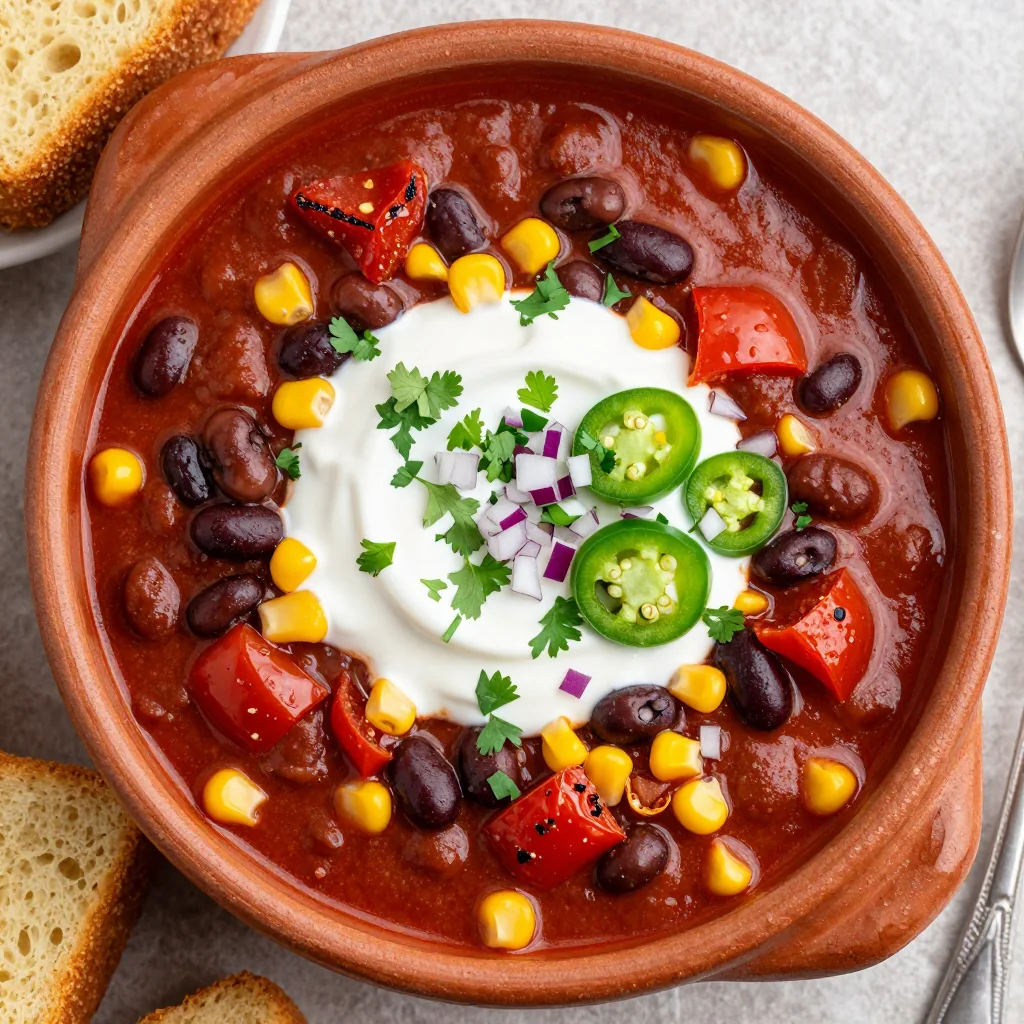 Hearty Vegan Chili Recipe for NFL Playoff Parties