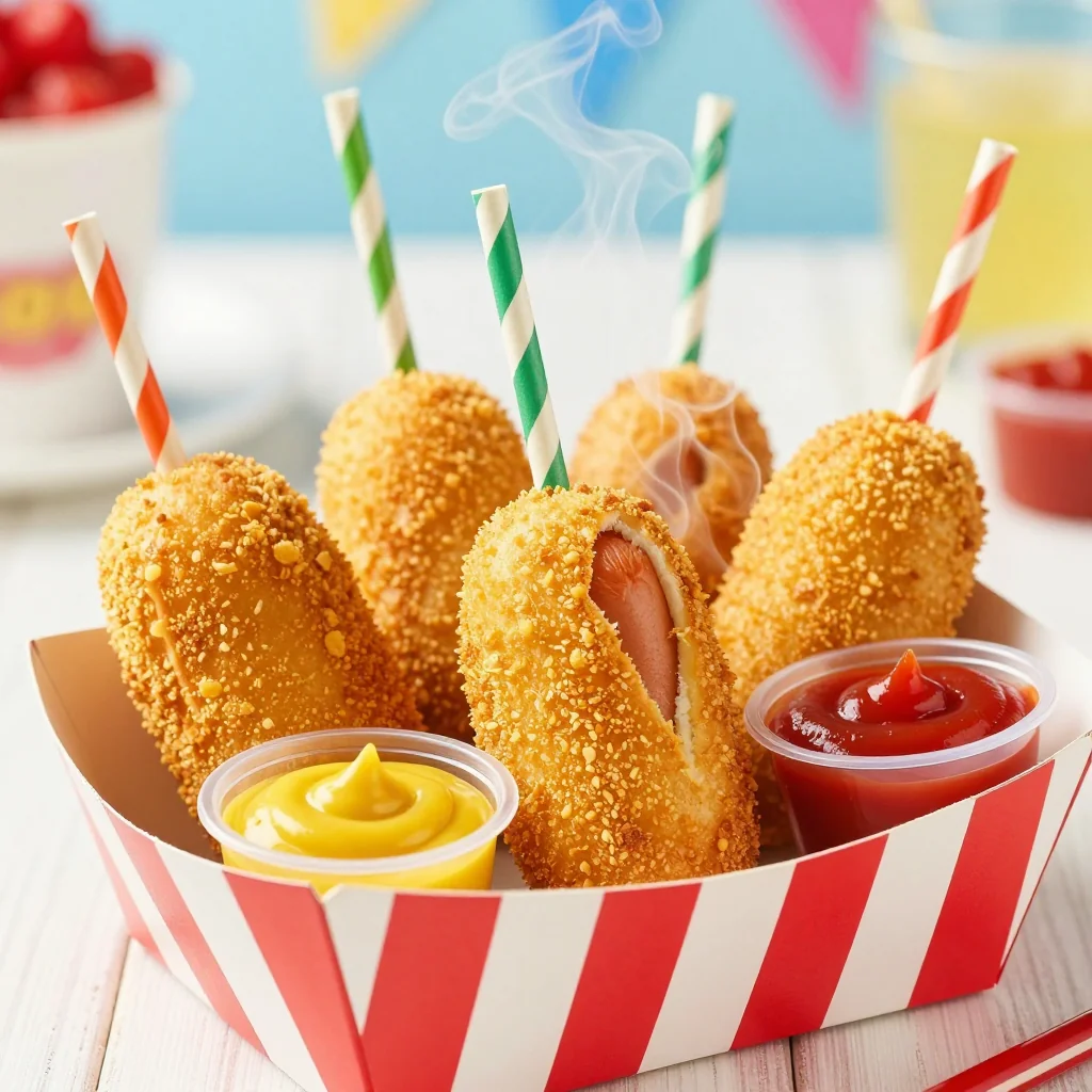 Kid-Friendly Mini Corn Dogs for Fun Fair Food at Home