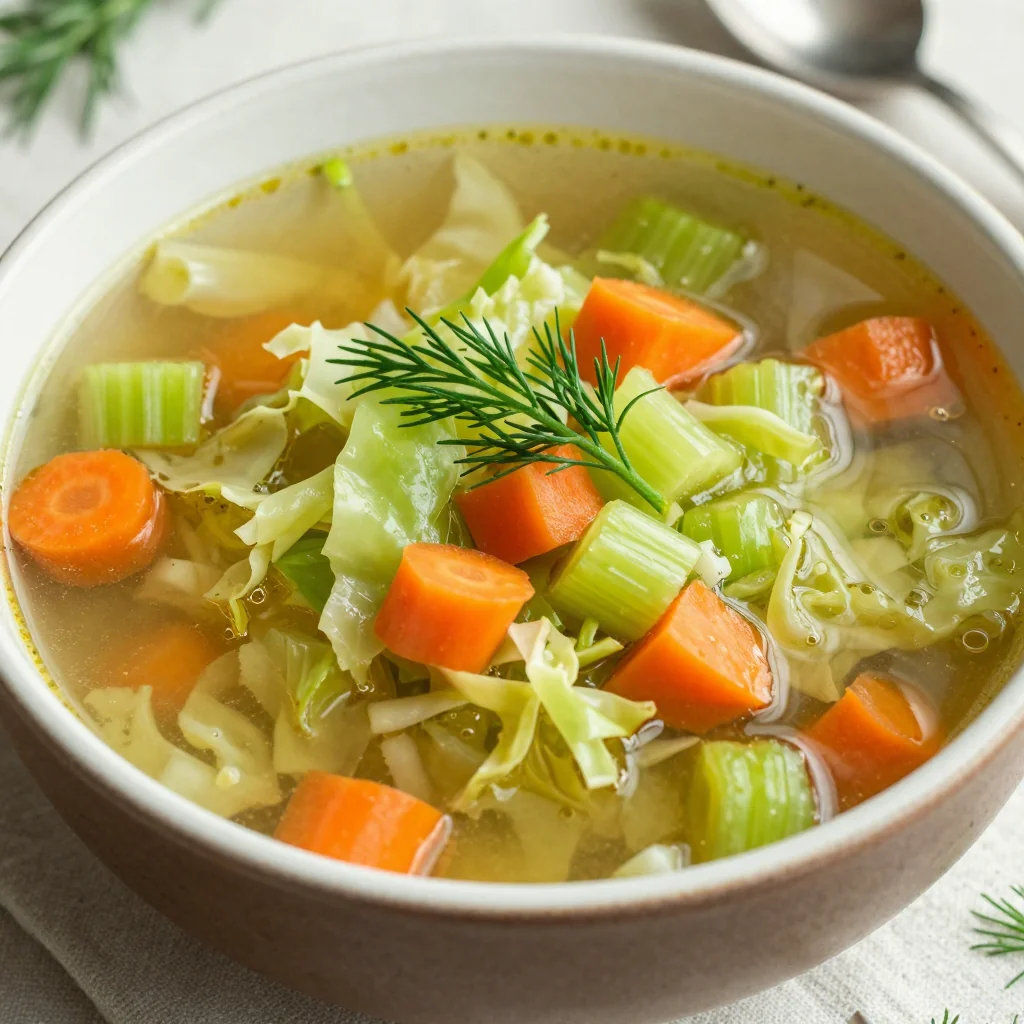 lowcalorie cabbage and winter vegetable soup for family meal prep