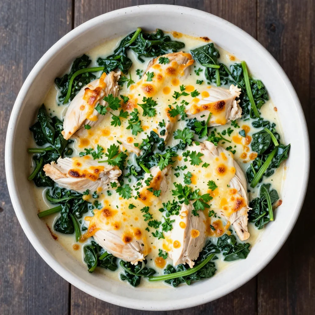 lowcalorie chicken and spinach casserole for clean eating january meals