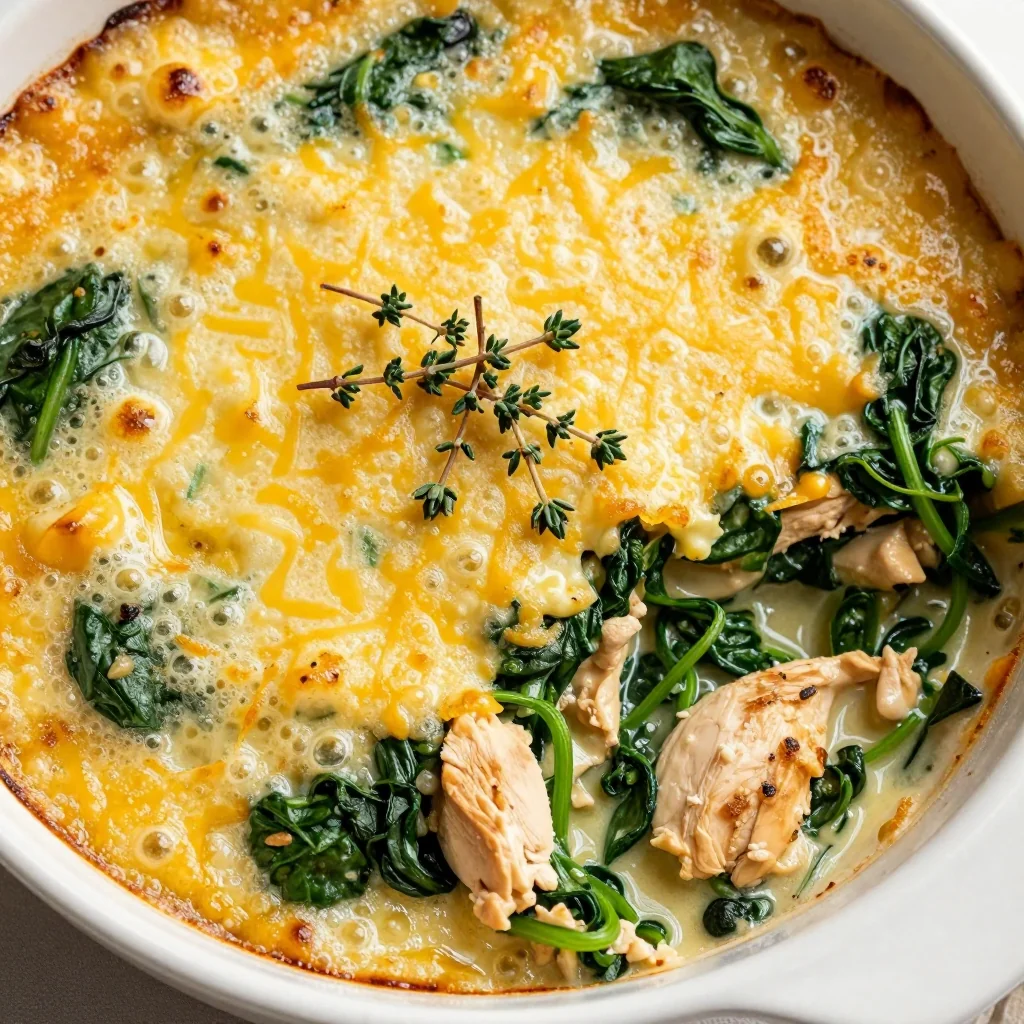 lowcalorie chicken and spinach casserole for clean eating january meals