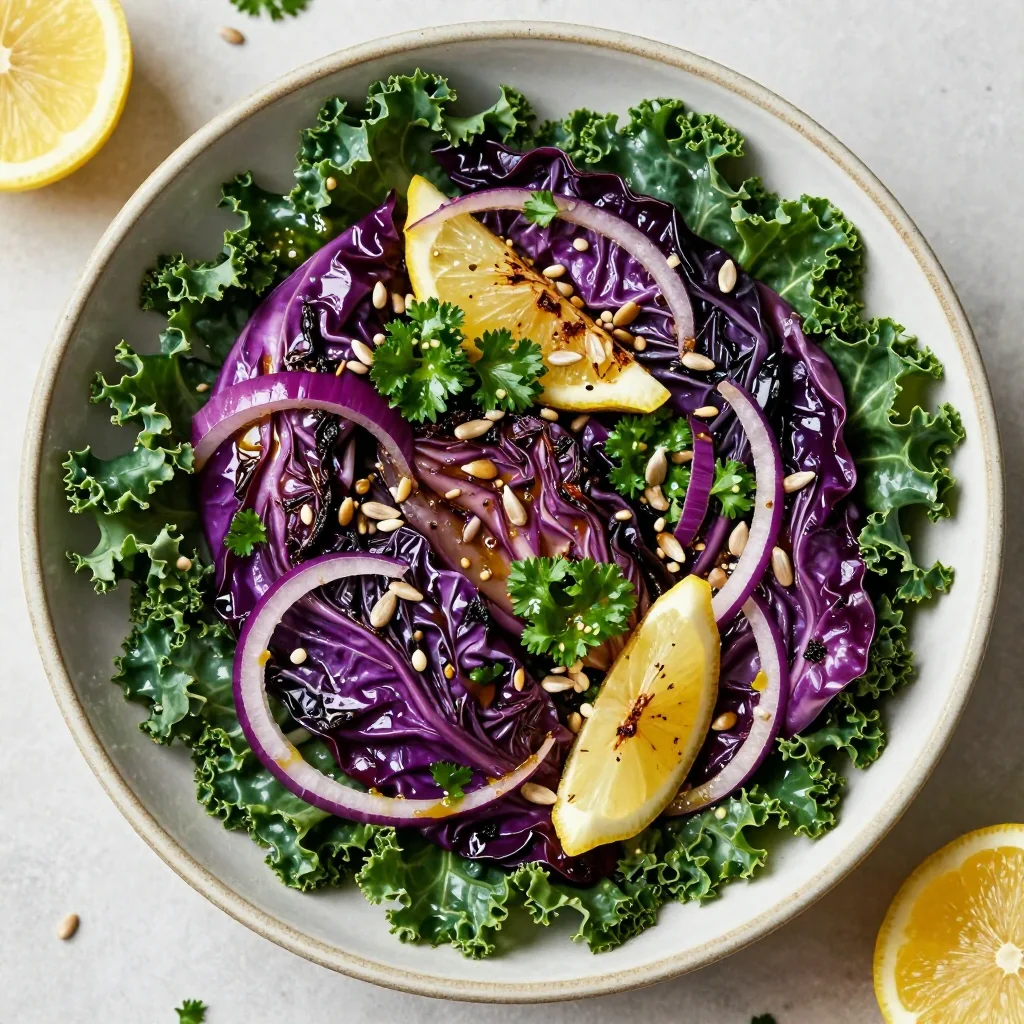lowcalorie lemon and roasted cabbage salad for new year reset