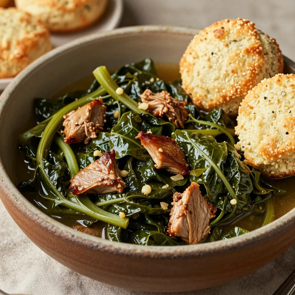 MLK Day Soul Food Collard Greens and Smoked Turkey