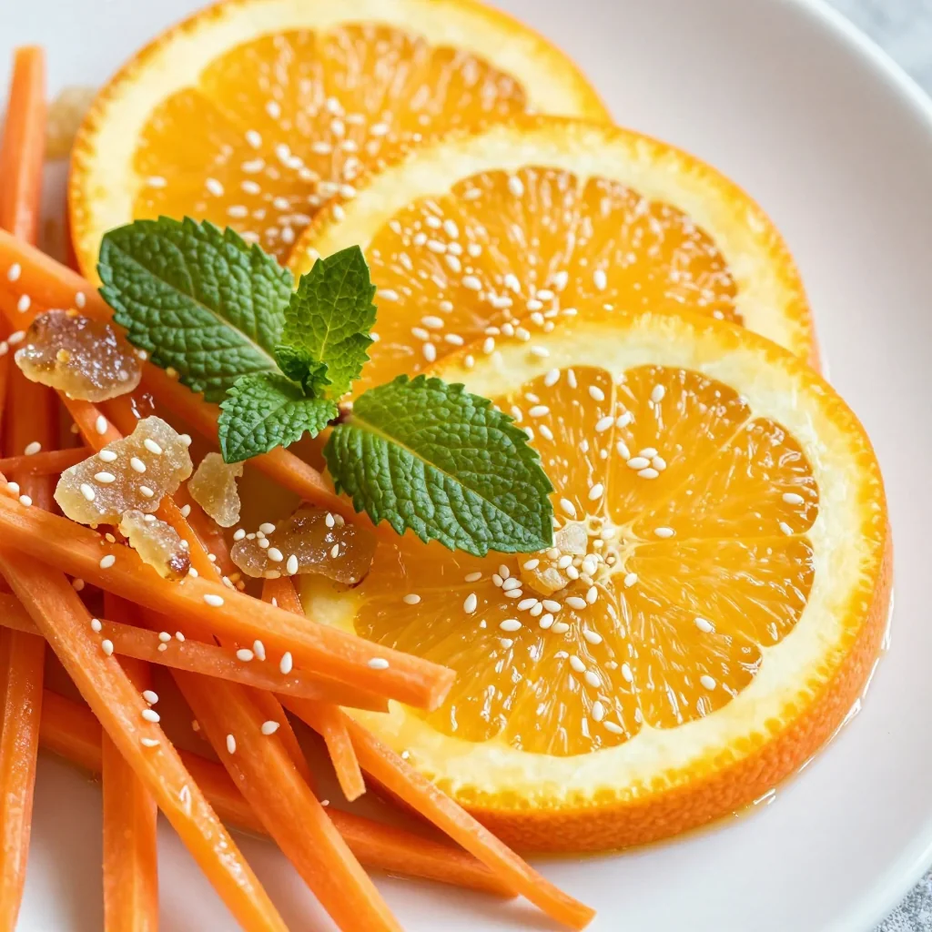 New Year's Day Orange Ginger Carrot Salad