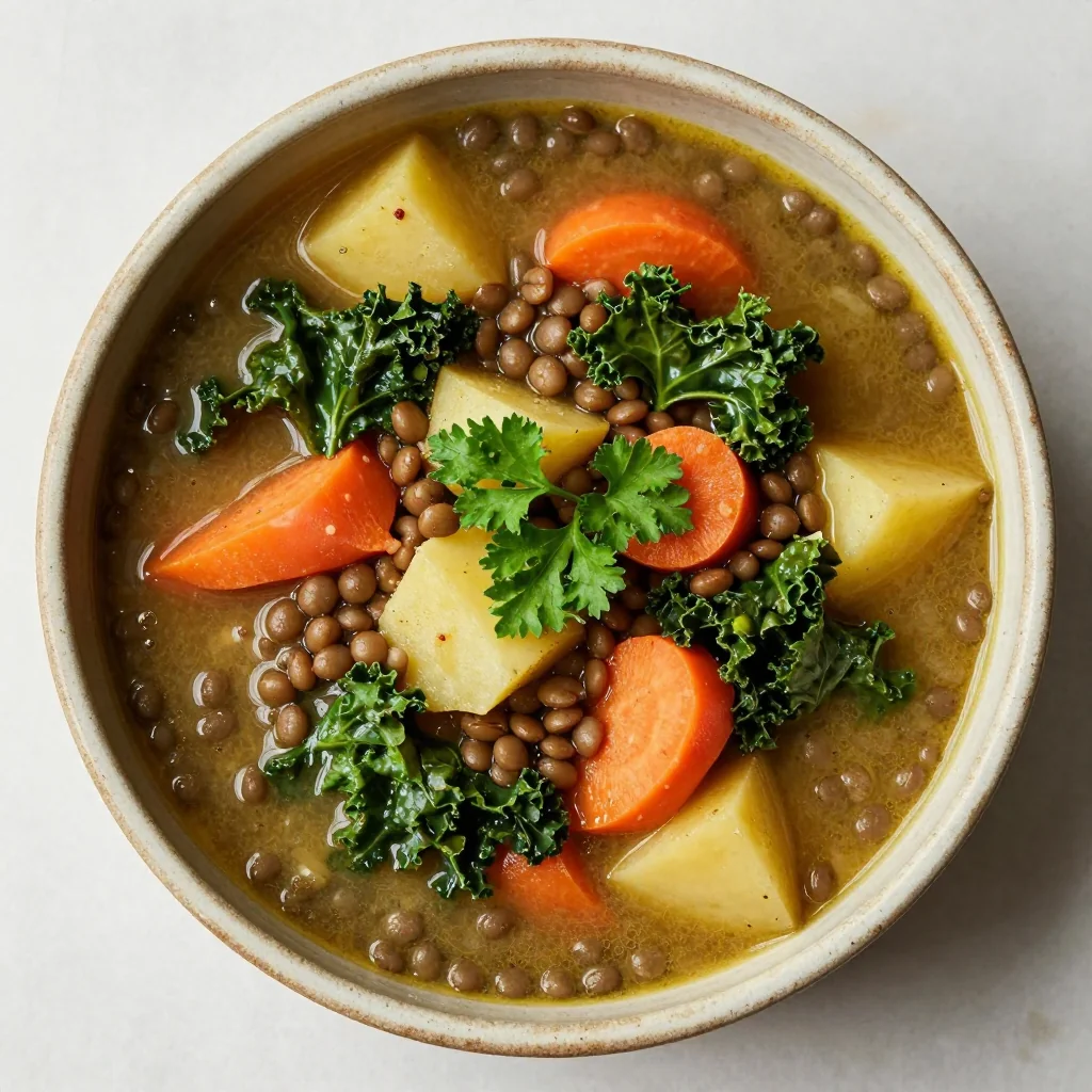 New Year's Day Recovery Lentil Vegetable Stew