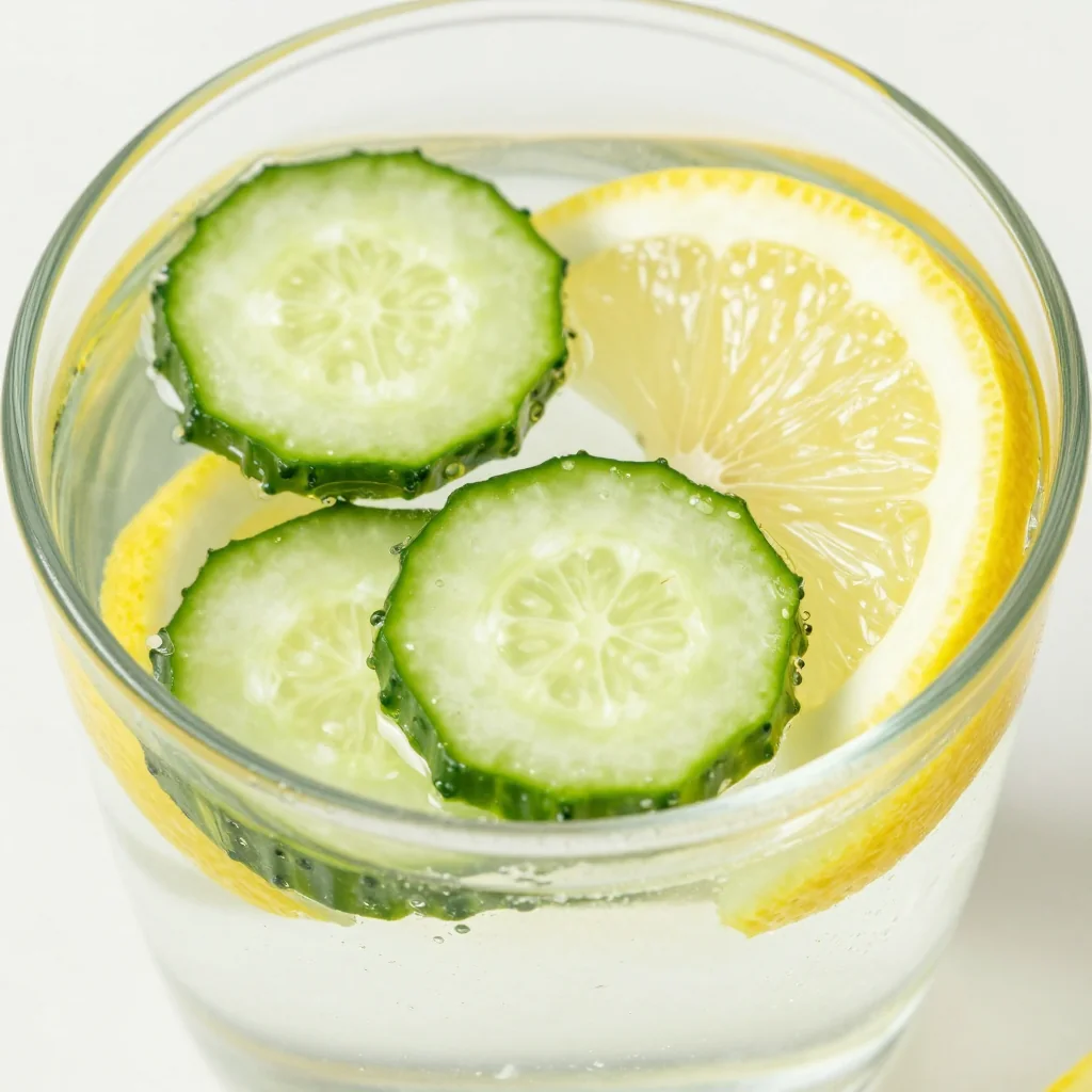 New Year’s Day Reset Water with Cucumber and Lemon