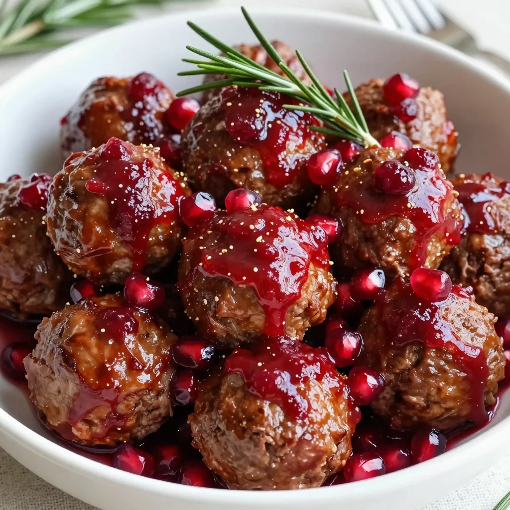 new year's eve cocktail meatballs with tangy cranberry sauce