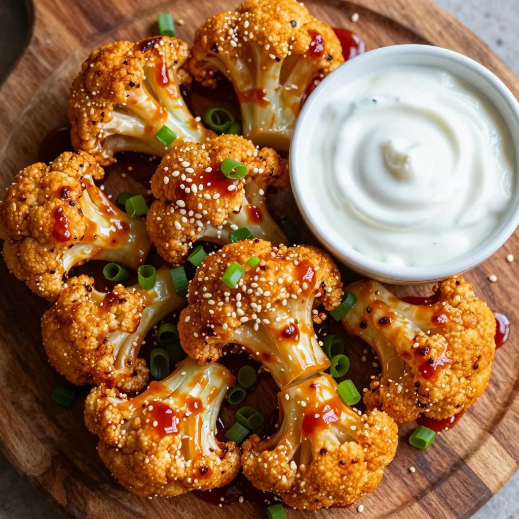 NFL Playoff Buffalo Cauliflower Wings Crispy Baked