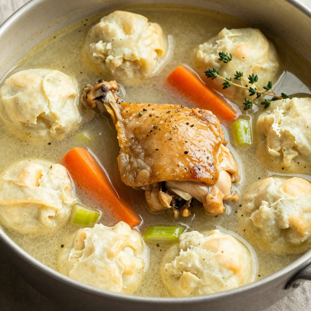 One-Pot Creamy Chicken and Dumplings for Comfort Food