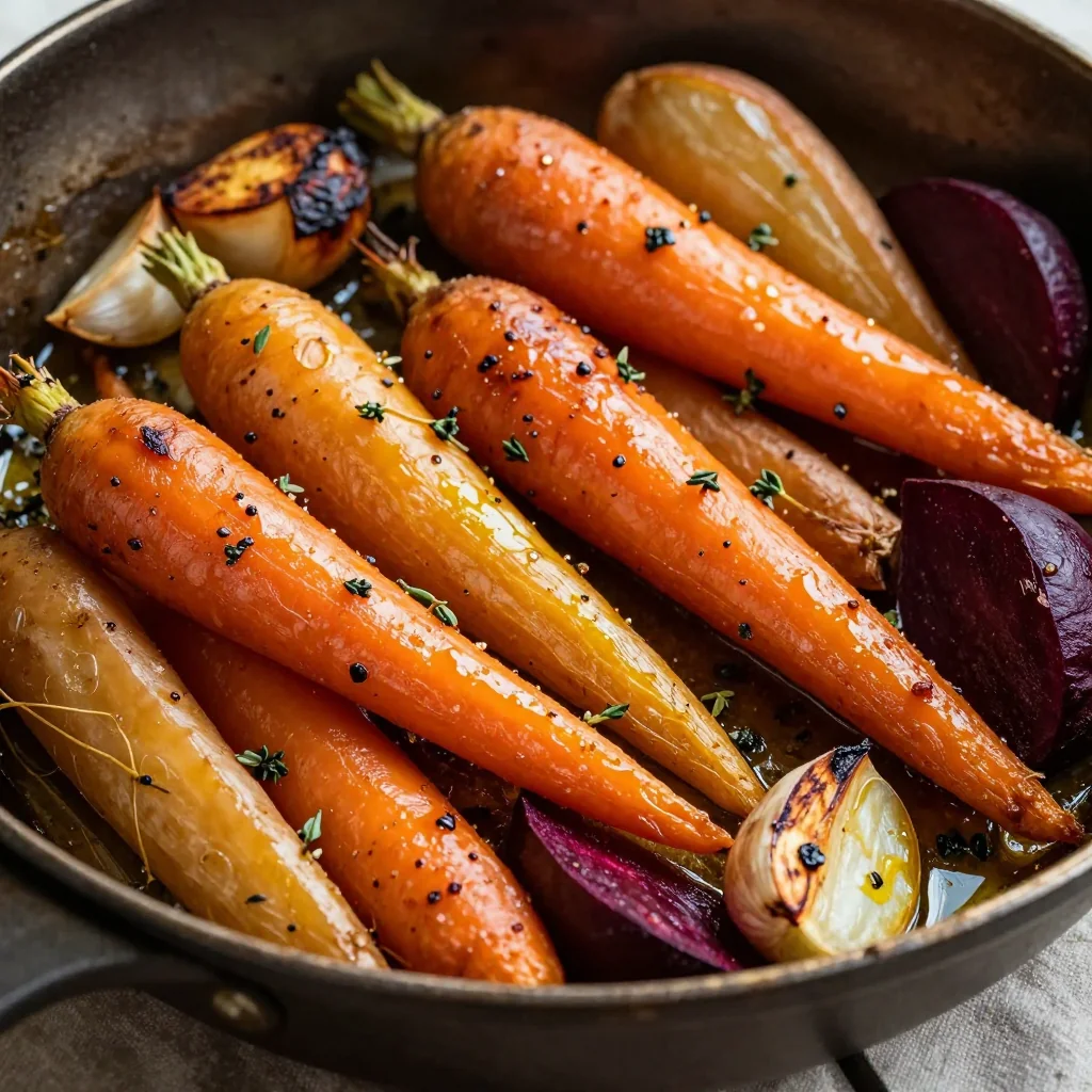 one pot garlic roasted root vegetables for easy january meal prep