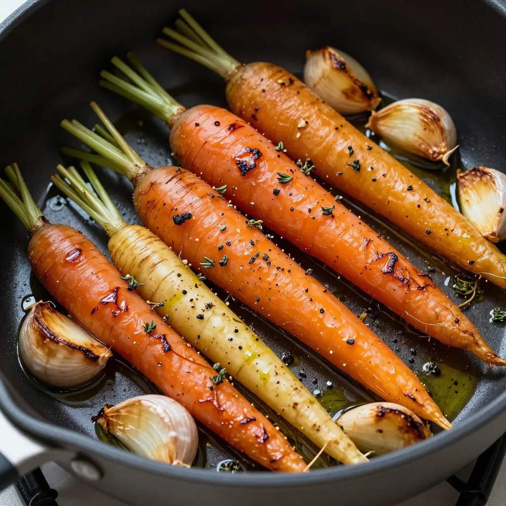 one pot garlic roasted root vegetables for easy january meal prep