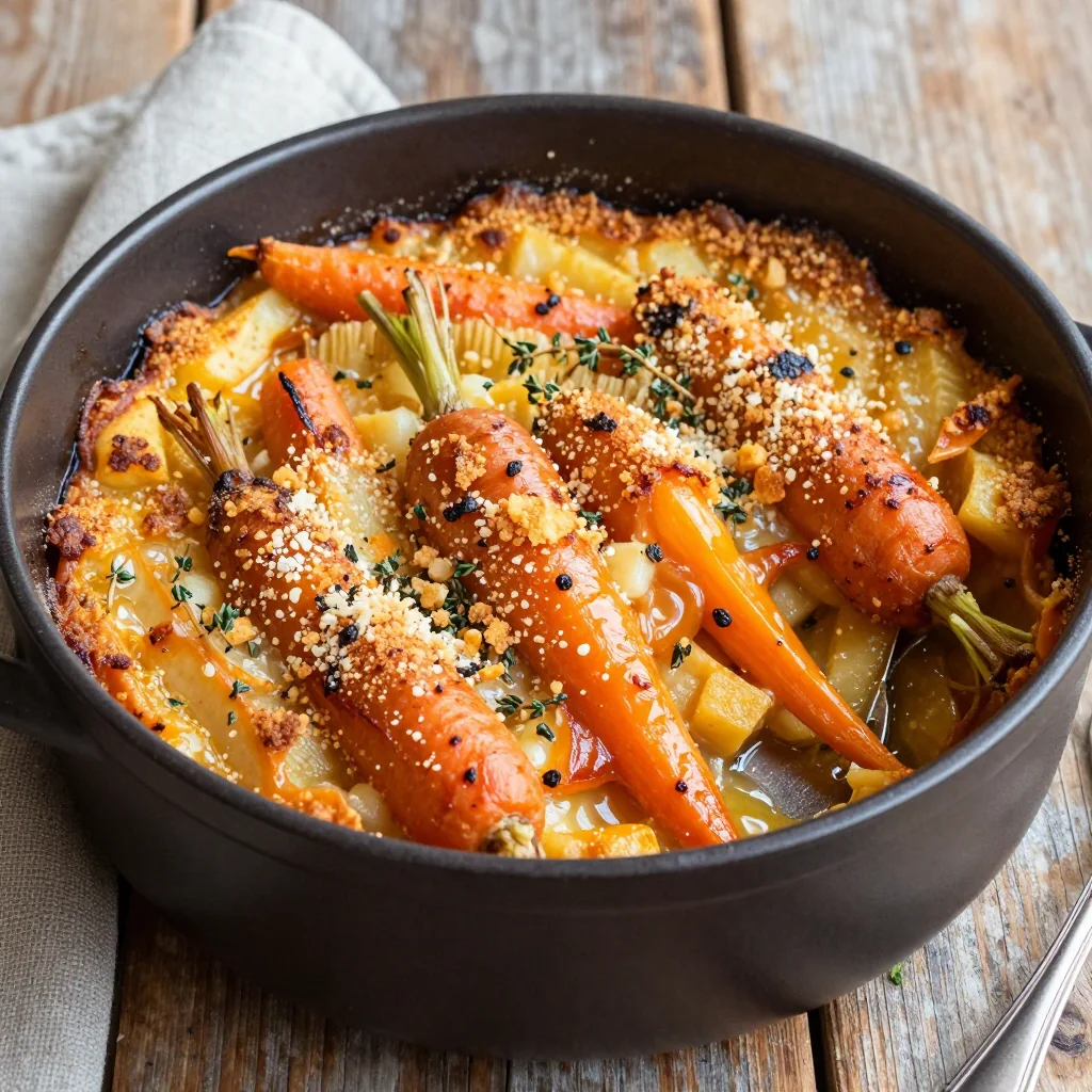 onepot roasted carrot and parsnip casserole for january family suppers